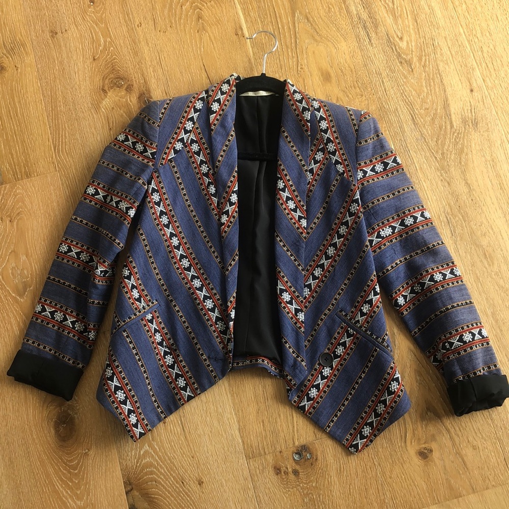 Twelfth Street by Cynthia Vincent ikat blazer